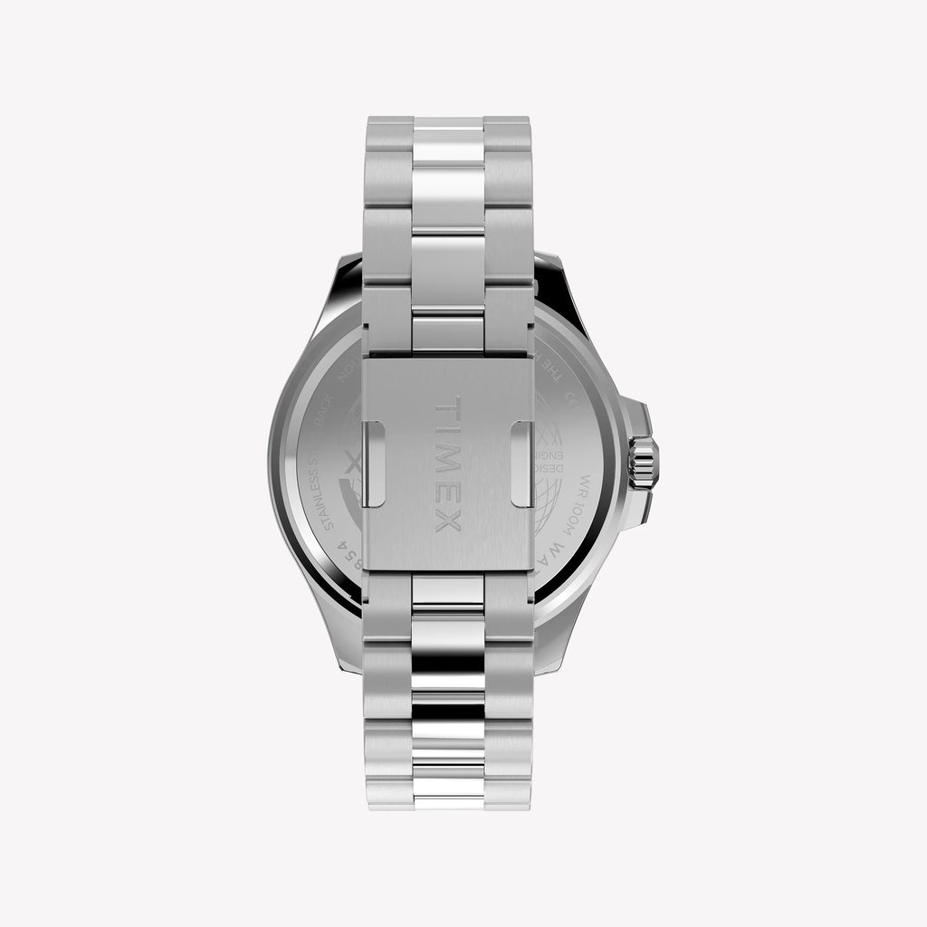 Timex Men's Silver-Tone Stainless Steel, Green Dial | TW2Y33200-2